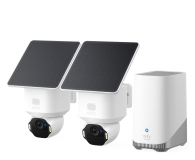 Inteligentna kamera Eufy Zestaw 2 kamer eufy SoloCam E42 Biały + HomeBase 3
